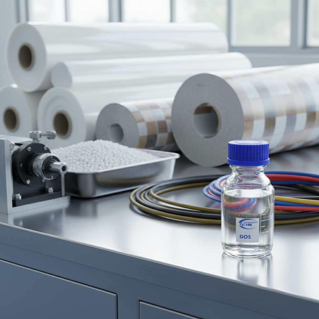 High Stability DOS Dioctyl Sebacate CAS 122-62-3 Plasticizer for Artificial Leather and PU Leather Production