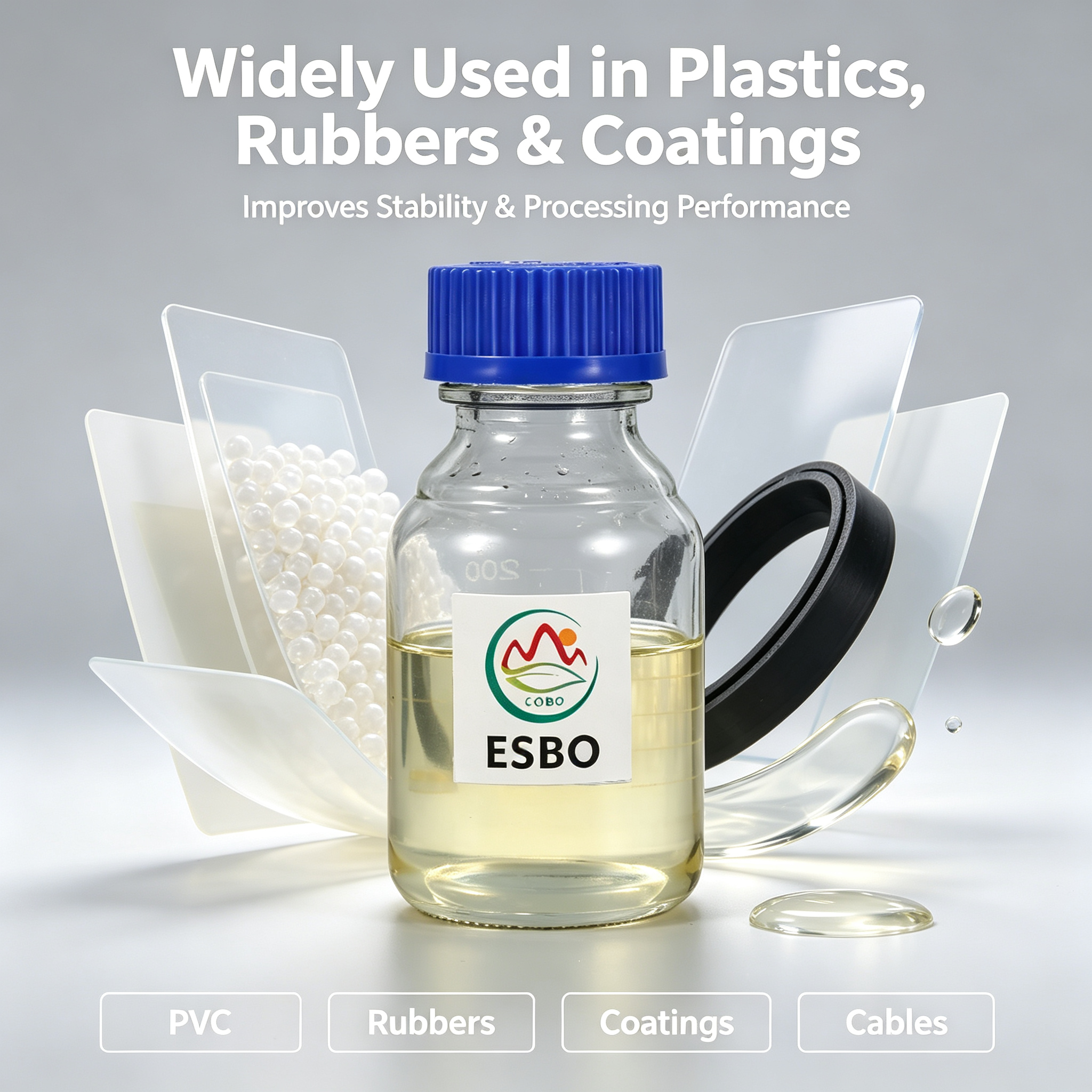 ESBO Epoxidized Soybean Oil General Purpose Plasticizer for PVC, Rubber and Coatings